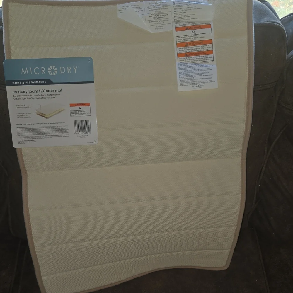 Memory Foam HD Bath Mat - Beige